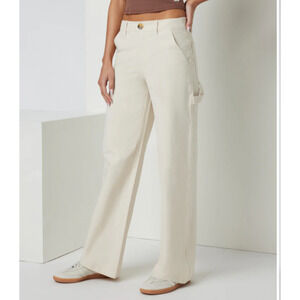 Vuori Getaway Carpenter Pant Stretch Wide Leg, Color Milkweed, Size XXL, utility
